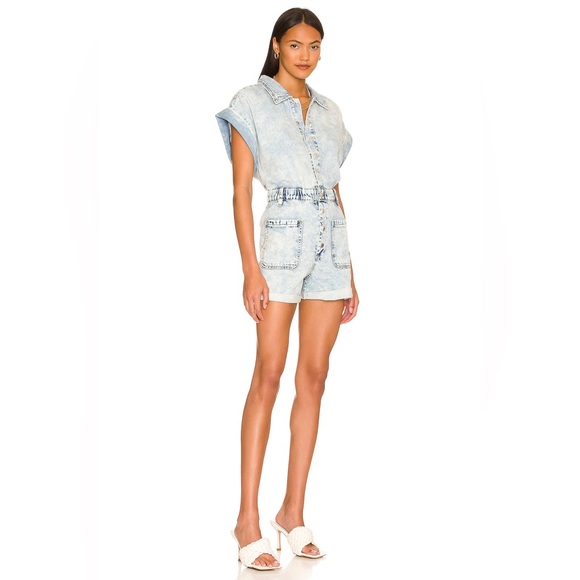 SALE! BLANKNYC $128 DENIM ROMPER NWT - Picture 2 of 4